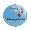 Plaque funéraire ballons-coeurs 3 Plaquedeces.fr